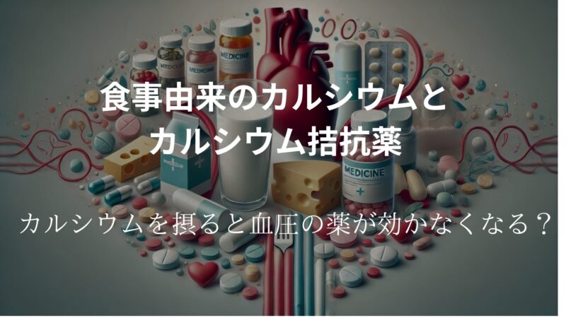 食事由来のカルシウムとカルシウム拮抗薬